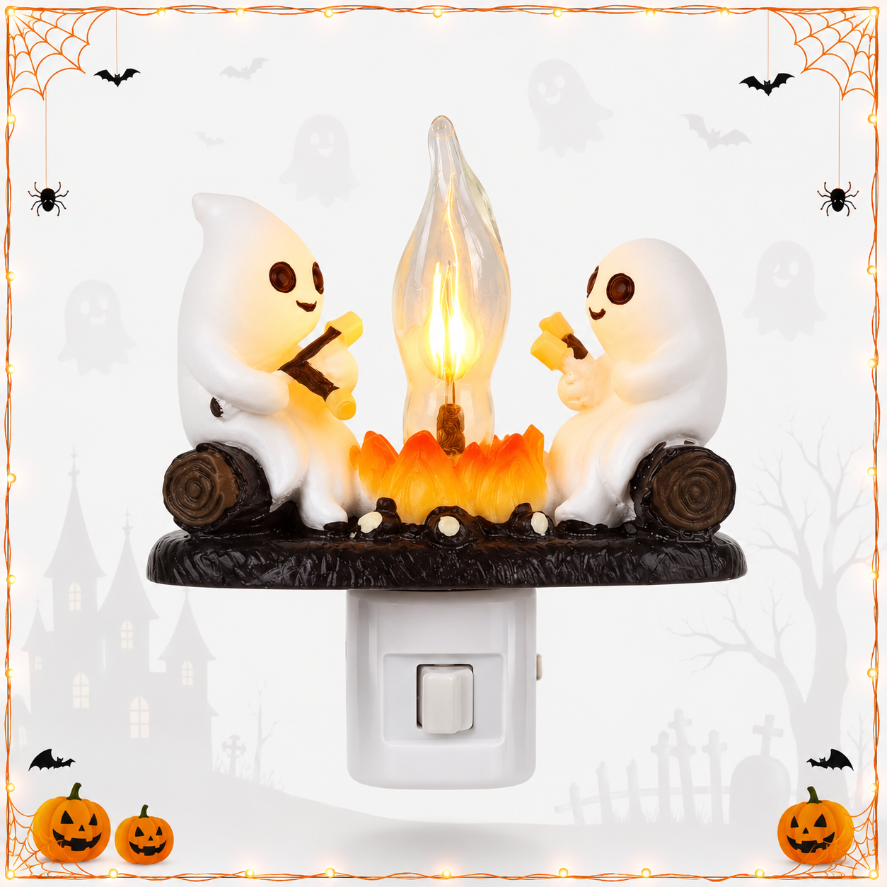 Ghost Campfire Night Light