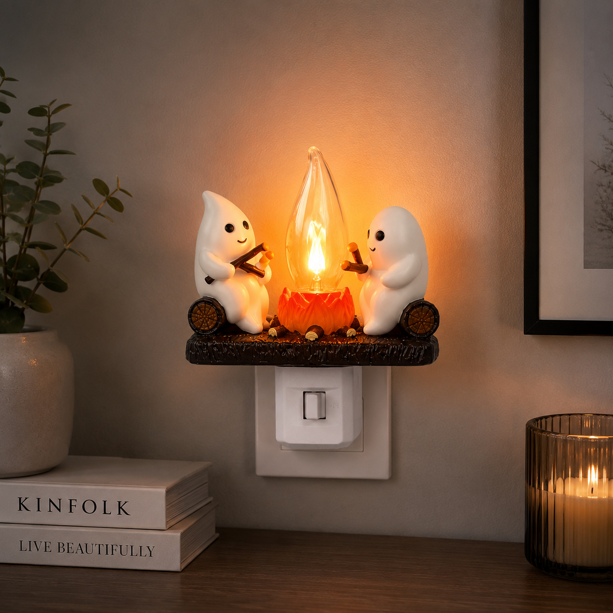 Ghost Campfire Night Light