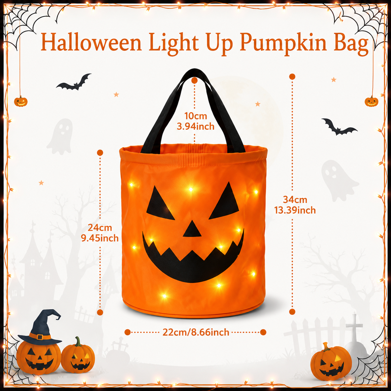 Halloween Light-Up Trick-or-Treat Bag